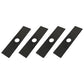Qty 4: 8" x 2" x 0.125" x 1" Edger Blade  Fits Stihl Replaces 4133 713 4101
