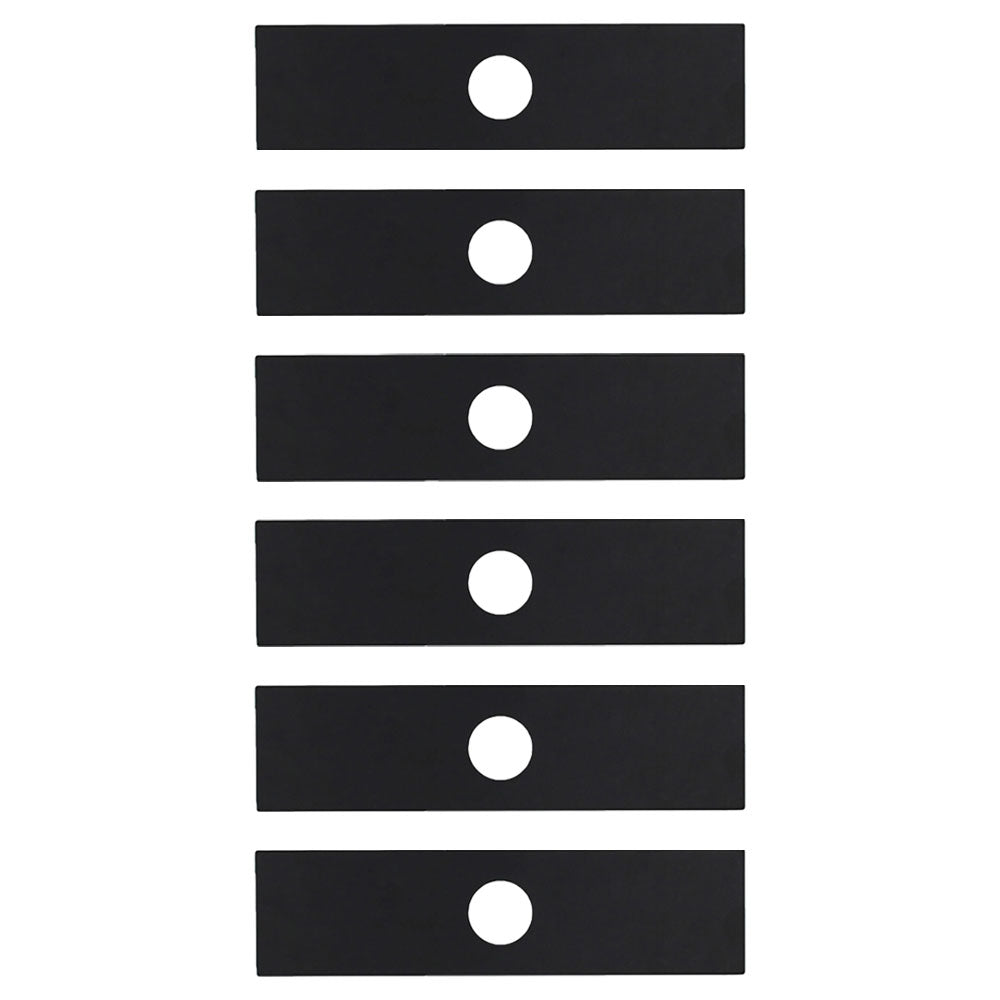 Qty 6: 8" x 2" x 0.125" x 1" Edger Blade  Fits Ryobi Replaces 613223