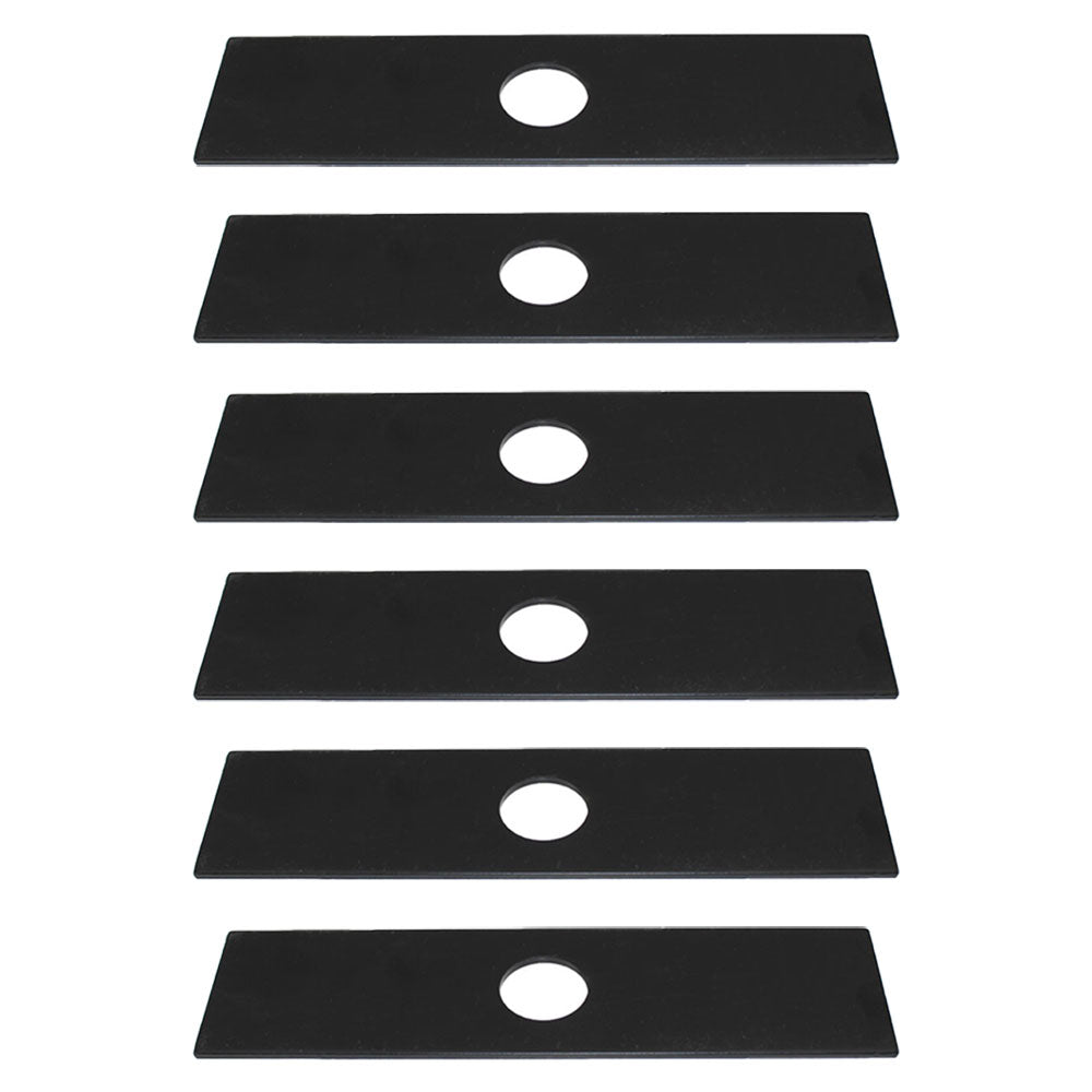 Qty 6: 8" x 2" x 0.125" x 1" Edger Blade  Fits Universal Products Replaces 13940
