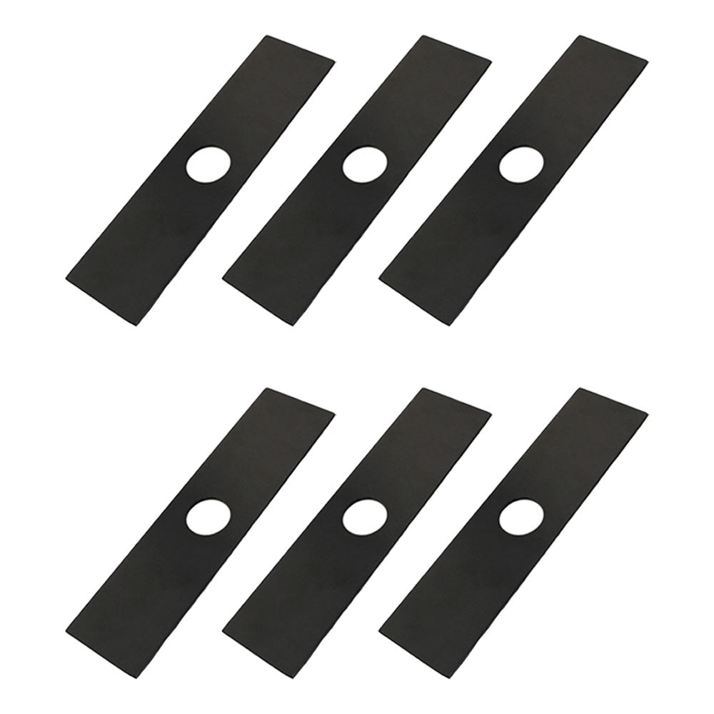 Qty 6: 8" x 2" x 0.125" x 1" Edger Blade  Fits Green Machine Replaces 237001