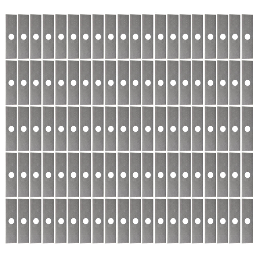 100 Mower Blades 8"x2" Unpainted Edger Blade fits Echo 720237001 Fits Ryobi