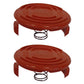 2 Trimmer Spool Cap w Spring RC-100-P for Black Decker GH400 GH500 GH600 CST2000
