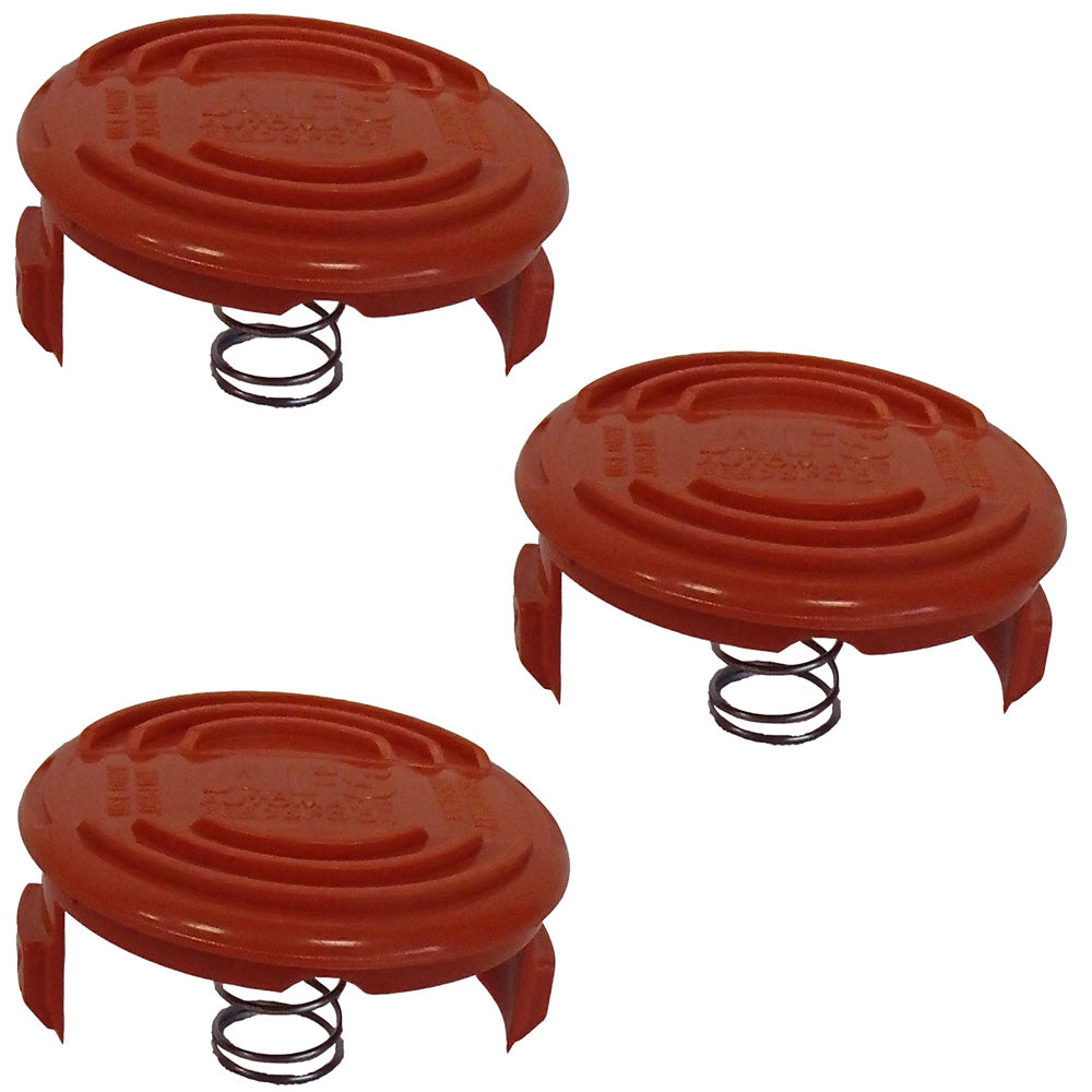 Qty 3: Spool Cap & Spring Fits Black and Decker Replaces 1223-0876