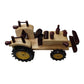 One (1) Handcrafted 10" Long Wooden Toy Tractor