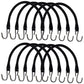 (10) 15" HD Rubber Tarp Straps Flatbed Truck Tarp Tie-Down & Tire Chain Bungee
