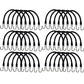 30 15" HD Rubber Tarp Straps Flatbed Bungee Tarp Tie-Downs Tire Chain Tensioners