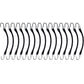 (15) 9" Heavy Duty Natural Black Rubber Tarp Straps (Bungee Cords) w/ Hooks