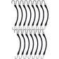 (15) 9" Heavy Duty Natural Black Rubber Tarp Straps (Bungee Cords) w/ Hooks