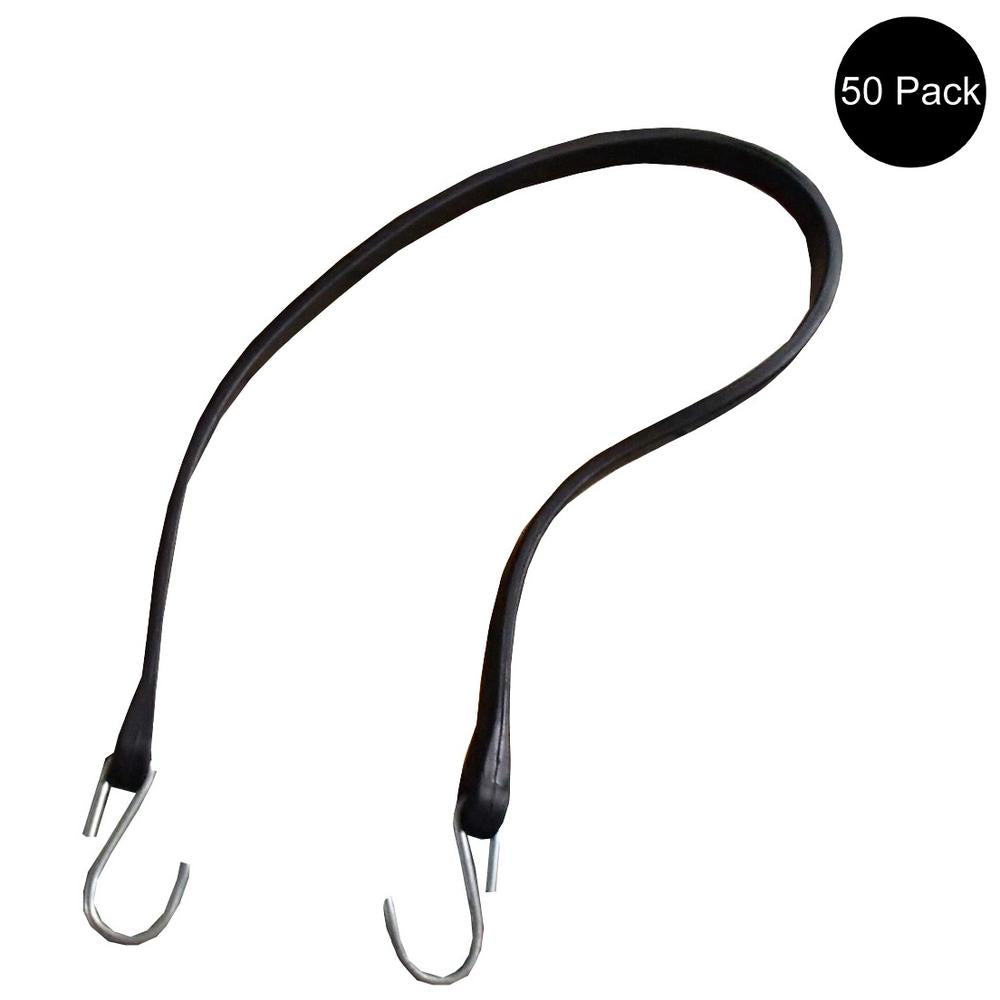 50 41" Rubber Tarp Straps Bungees Tie Down JB Heavy Duty Truck Strap Cords Ties