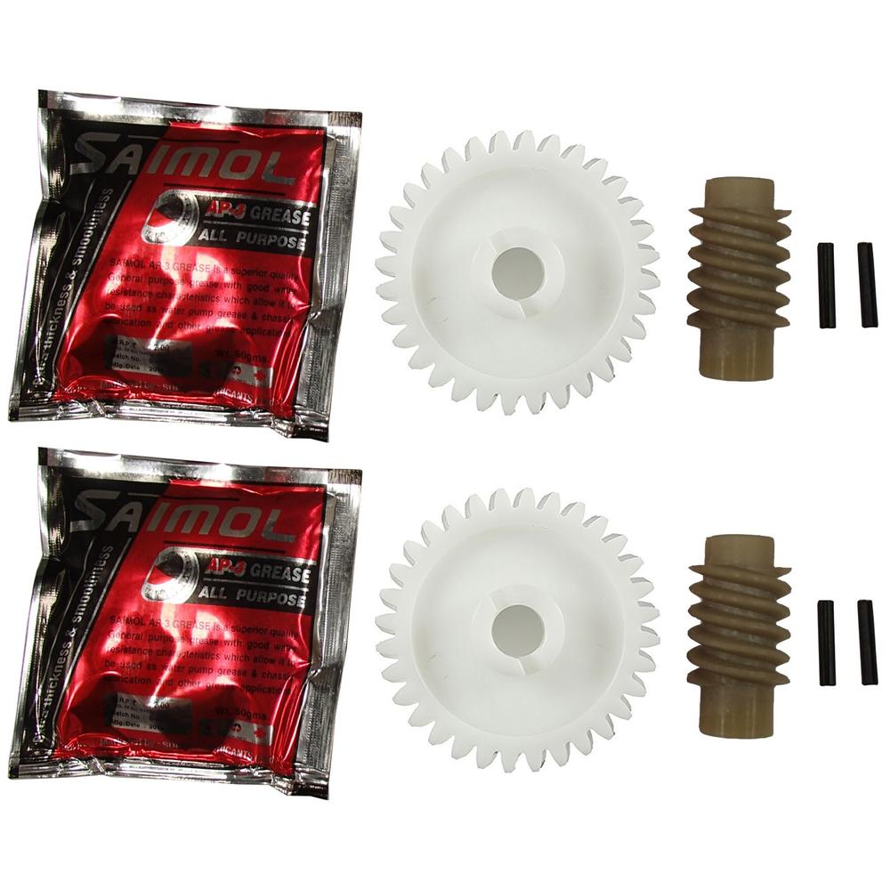 41A2817 Qty 2: Garage Door Opener Drive Gear & Worm Set Fits Universal Products