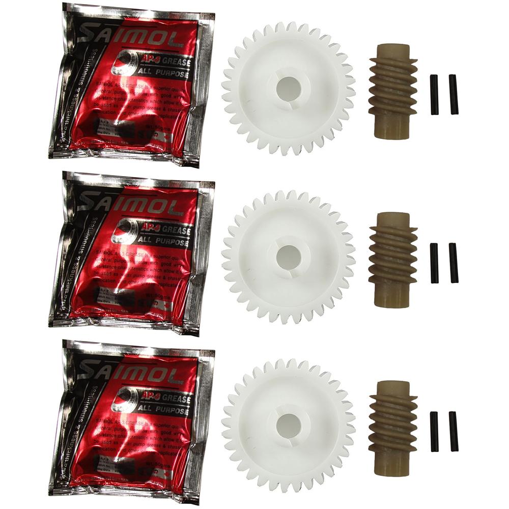 3 Garage Door Opener Drive Gear & Worm Gear Kits Fits LiftMaster