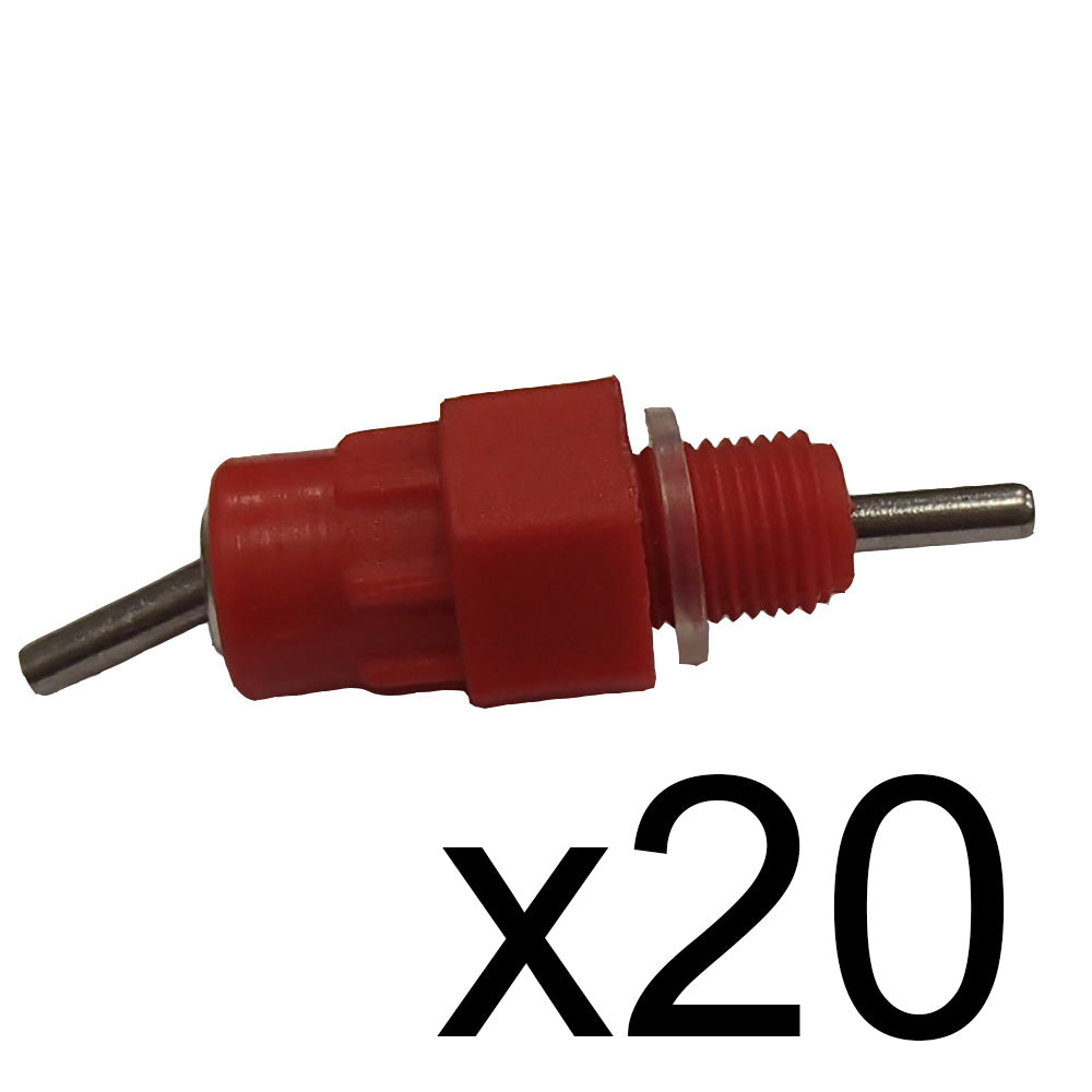 Qty 20: Screw-in Water Nipple Drinker Fits Universal Products Replaces SPN-1