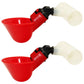Qty 2: Automatic Drinker Cup w/ Clear Plastic Fitting Fits Universal Products