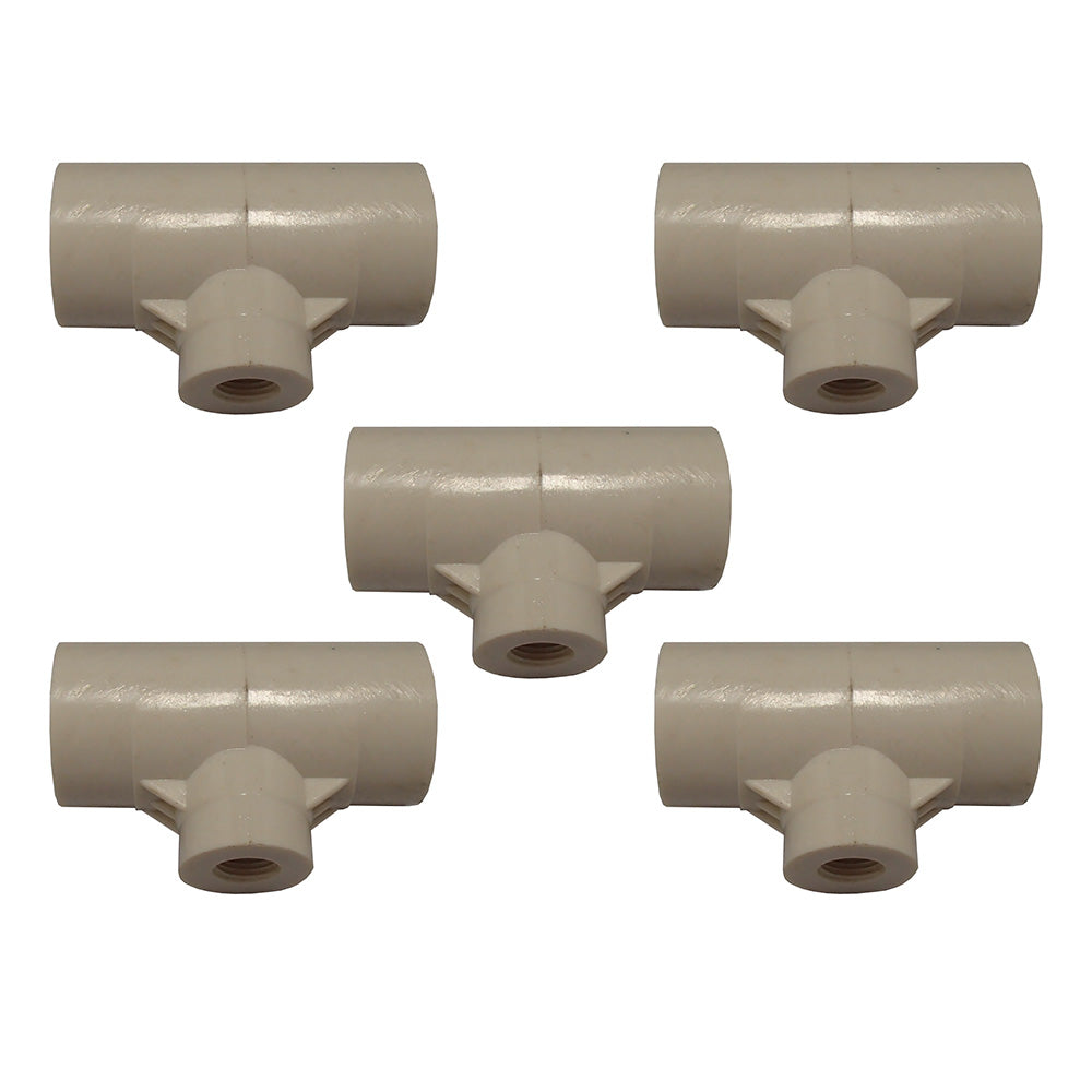 5 Water Drinker 1/2" PVC Fitting for Waterer Cups or Nipples for Chicken/Poultry