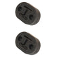 Qty 2: Rubber Exhaust Insulator Fits Universal Products Replaces 100400