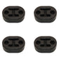4PCS Universal Car Rubber Exhaust Tail Pipe Mount Brackets Hanger Insulator
