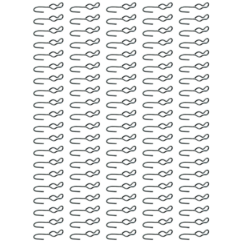 100 New SJ Hooks for Rubber Rope Shock Cord Bungee Cord Tarp Strap Tie Down Hook