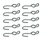 SJ Hooks 10 Piece Set Steel Construction for Rope Shock Cord Bungee Cord