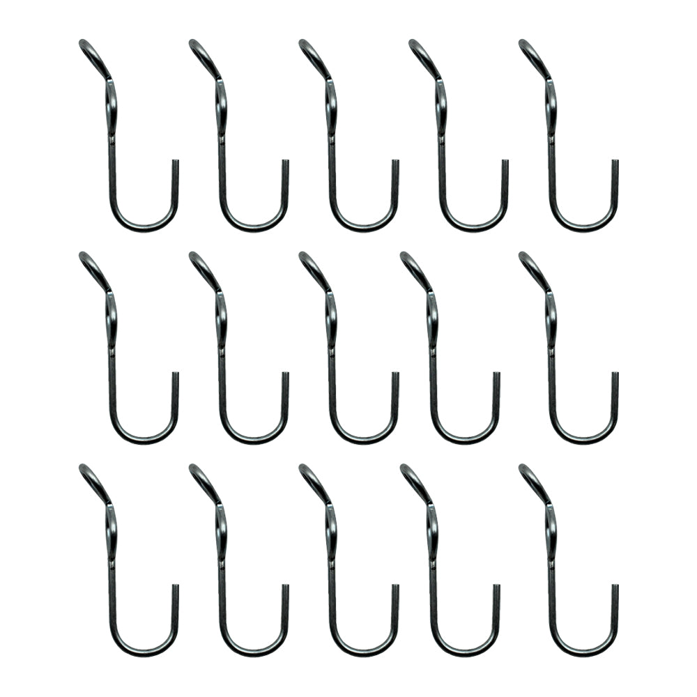 15 SJ Hooks For Rubber Rope Shock Cord Bungee Cord Tarp Strap Tie Down Hook