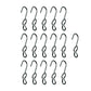 (16) SJ Hooks for Rubber Rope Shock Cord Tarp Hook Strap Tie Down Bungee Cord
