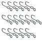 (16) SJ Hooks for Rubber Rope Shock Cord Tarp Hook Strap Tie Down Bungee Cord