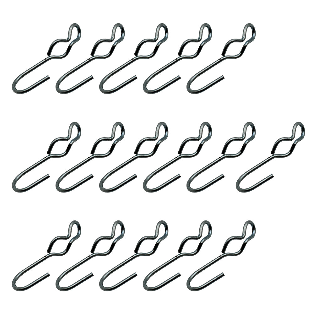 (16) SJ Hooks for Rubber Rope Shock Cord Tarp Hook Strap Tie Down Bungee Cord