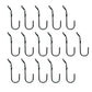 (16) SJ Hooks for Rubber Rope Shock Cord Tarp Hook Strap Tie Down Bungee Cord