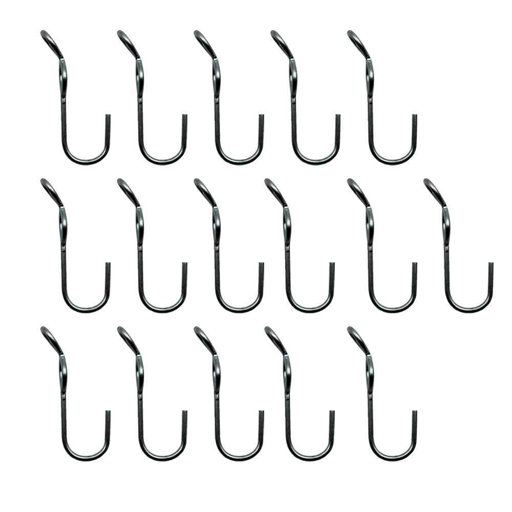 (16) SJ Hooks for Rubber Rope Shock Cord Tarp Hook Strap Tie Down Bungee Cord