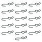 (16) SJ Hooks for Rubber Rope Shock Cord Tarp Hook Strap Tie Down Bungee Cord