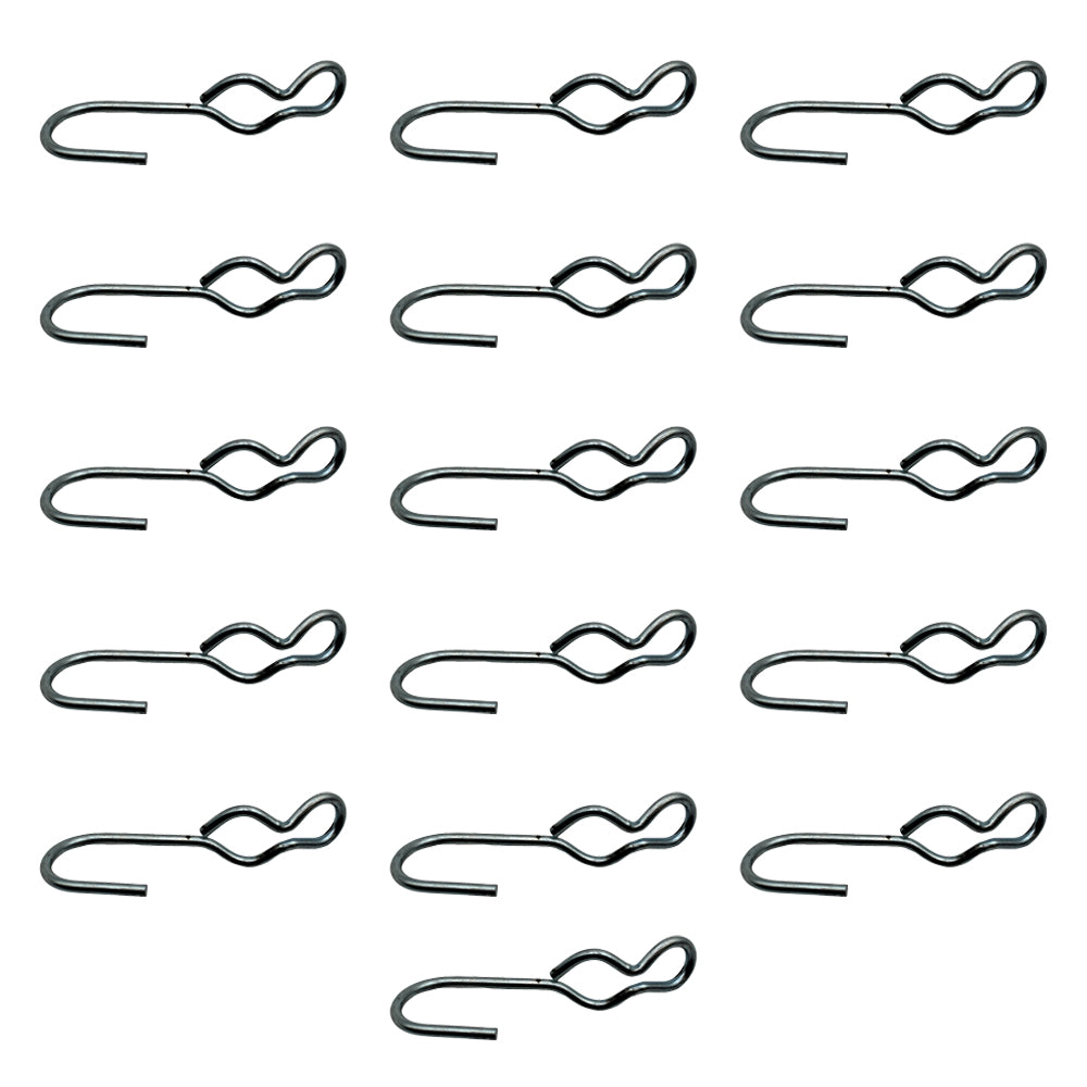 (16) SJ Hooks for Rubber Rope Shock Cord Tarp Hook Strap Tie Down Bungee Cord