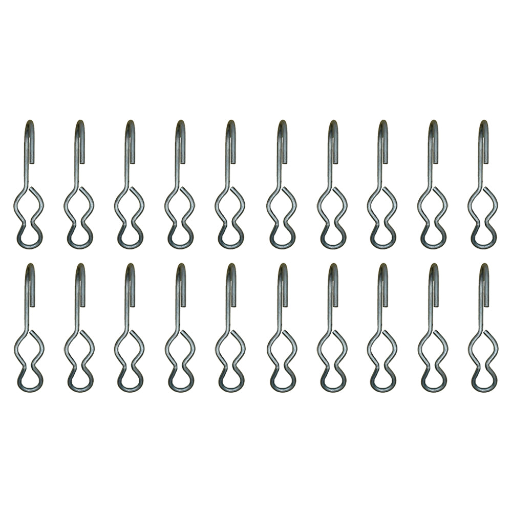 (20) SJ Hooks for Cargo Control Storage Rubber Rope Shock Cord Tarp Hook RRH-100