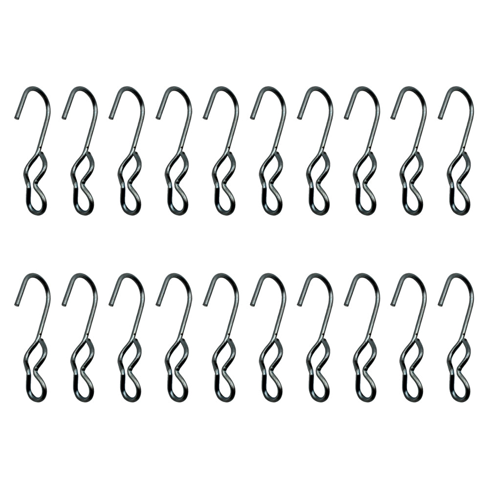 (20) SJ Hooks for Cargo Control Storage Rubber Rope Shock Cord Tarp Hook RRH-100