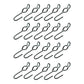 (20) SJ Hooks for Cargo Control Storage Rubber Rope Shock Cord Tarp Hook RRH-100