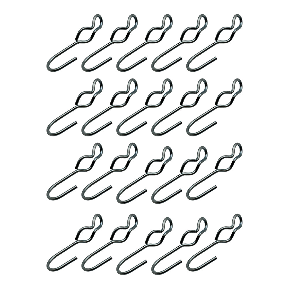(20) SJ Hooks for Cargo Control Storage Rubber Rope Shock Cord Tarp Hook RRH-100