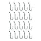 (20) SJ Hooks for Cargo Control Storage Rubber Rope Shock Cord Tarp Hook RRH-100