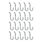 Twenty New Heavy Duty S/J Hooks For Securing Cargo Truck Tarps Canvas Covers