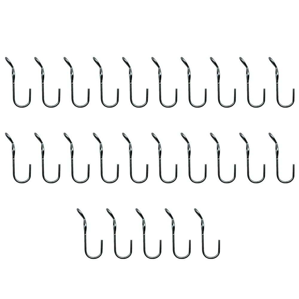 25 New SJ Hooks for Rubber Rope Shock Cord Bungee Cord Tarp Strap Tie Down Hook
