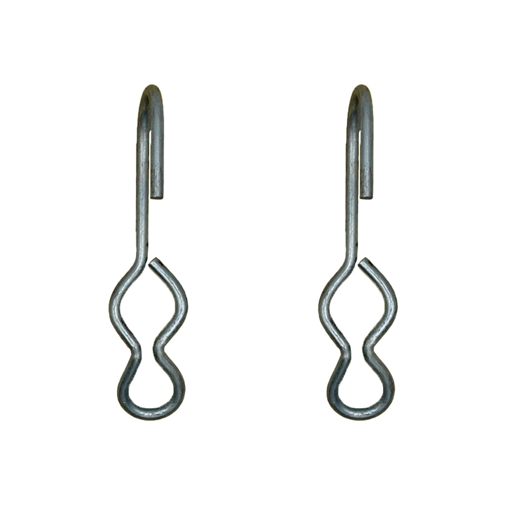 S J Hooks 2 Piece Set Rubber Rope Hooks Double Eye Hooks TRRSJ For Canvas/Tarp