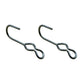 S J Hooks 2 Piece Set Rubber Rope Hooks Double Eye Hooks TRRSJ For Canvas/Tarp