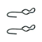 S J Hooks 2 Piece Set Rubber Rope Hooks Double Eye Hooks TRRSJ For Canvas/Tarp