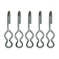 S J Hooks 5 Piece Set Steel Construction for Rope Shock Cord Bungee Cord