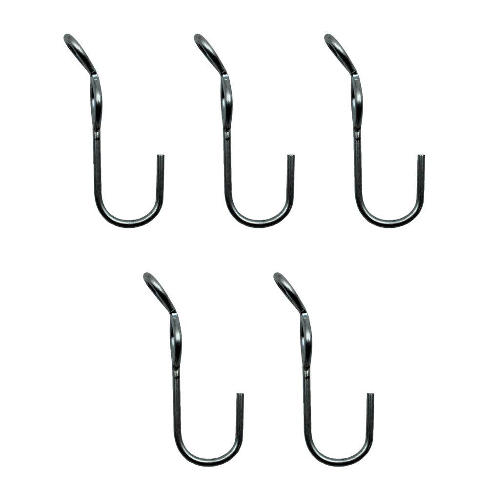 S J Hooks 5 Piece Set Steel Construction for Rope Shock Cord Bungee Cord