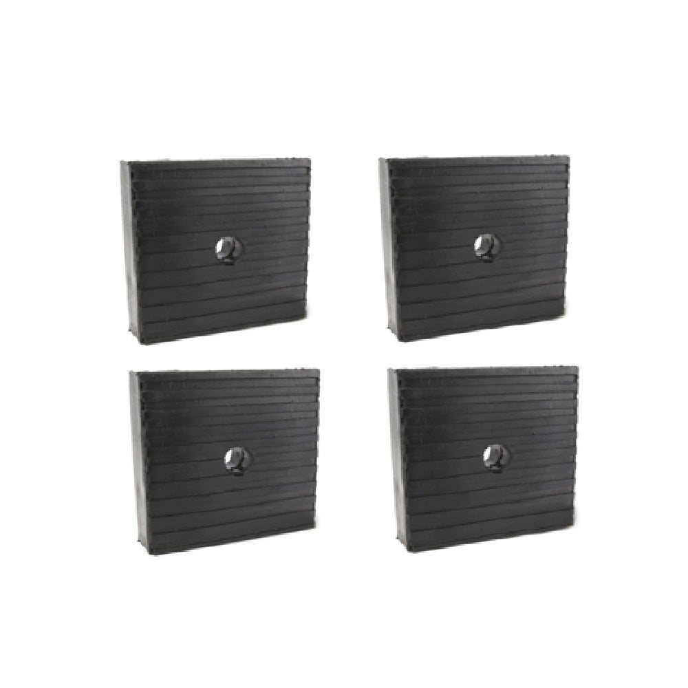 4 Pack Anti Vibration Pads Solid Rubber 4 x 4 x 1 for Heavy Duty Equipment