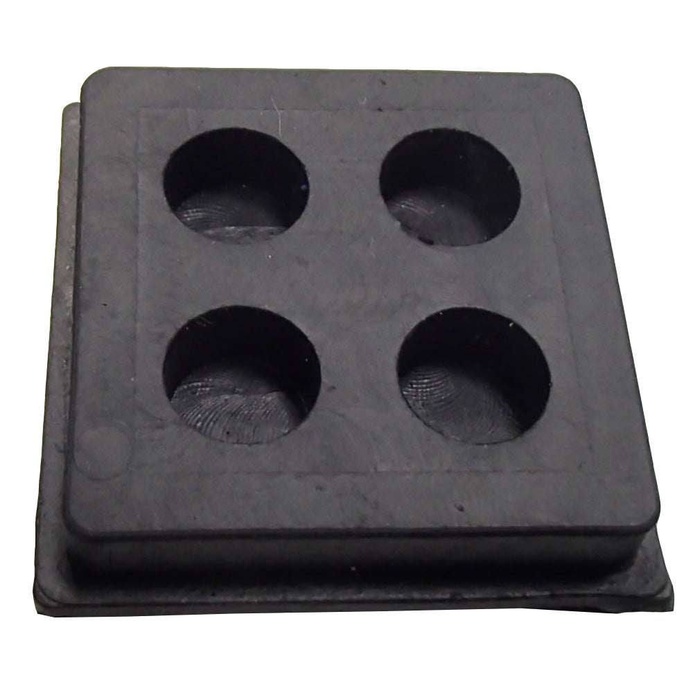 One (1) 2" x 2" x 3/4" Anti Vibration Heavy Duty All Rubber Isolation Pad