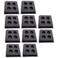 Set of (10) 2" x 2" x 3/4" Anti Vibration Heavy Duty All Rubber Isolation Pads