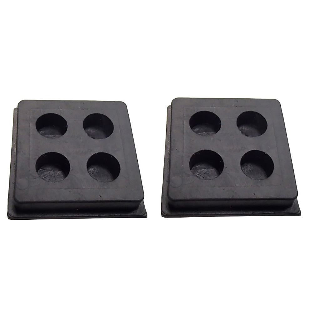(2) Anti-Vibration Pads - Heavy Duty All Rubber Isolation Pads - 2" x 2" x 3/4"