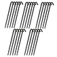 Heavy Duty J Hook Steel Stakes 10" Tarp Inflatable Tent Canopy Anchor Pegs