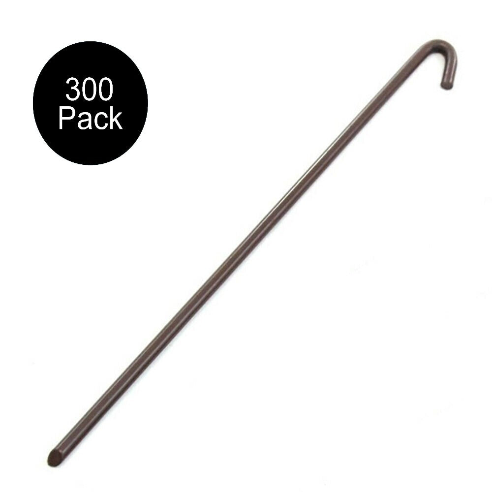 (300) 10" Steel Anchoring Stake w/ 1" Hook For Tents-Canopies-Tarps & More!