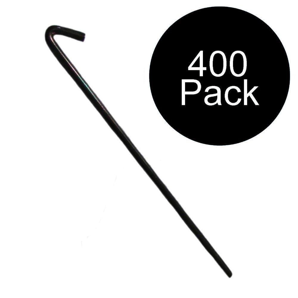 (400) 10" Steel Anchoring Stake w/ 1" Hook For Tents-Canopies-Tarps & More!