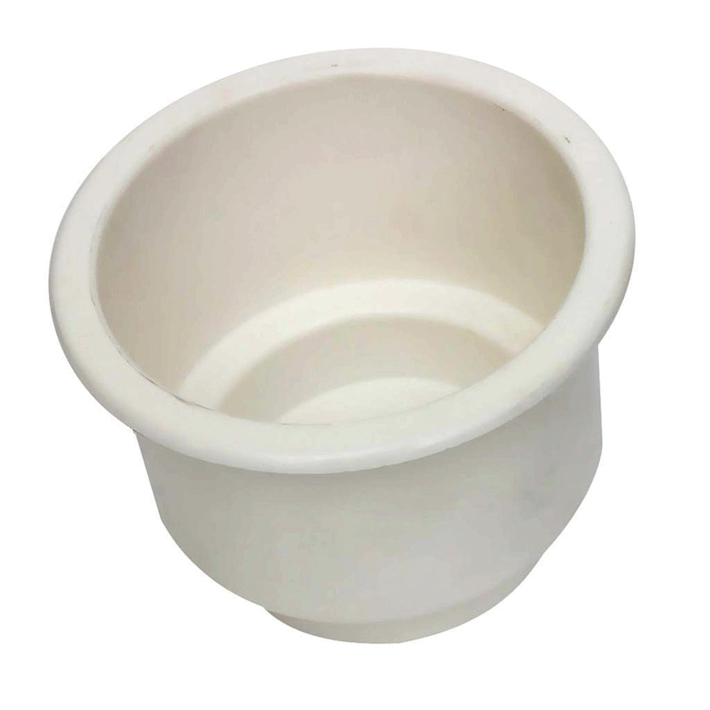 White Plastic Cup Holder 3.15" For Boats Pontoons RVs Poker or Pool Tables